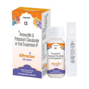 Altraclav- Dry Syrup | Amoxicillin 200mg + Clavulanic Acid 28.5mg | Alter Ego Pharmaceuticals