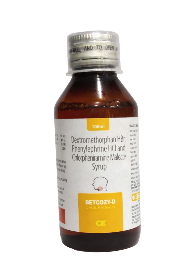 Betcozy-d | Dextromethorphan Hbr 10mg + Chlorpheniramine 2mg + Phenylephrine Hcl 5mg | Alter Ego Pharmaceuticals