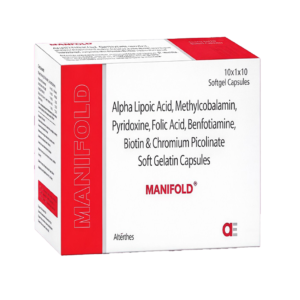 Manifold | Methylcobalamin 1500mcg + Benfotiamine 50mg + Ala 100mg + Vitamin B6 3mg + Biotin 5mg + Chromium 200mcg + Folic Acid 1.5mg | Alter Ego Pharmaceuticals