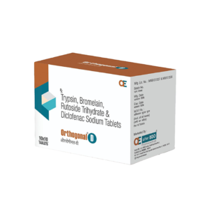 Orthogonal- D | Trypsin 48mg + Bromelain 90mg + Rutoside Trihydrate 100mg + Diclofenac Sodium 50mg | Alter Ego Pharmaceuticals
